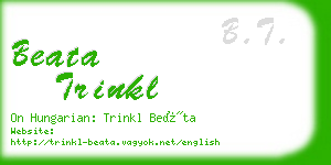 beata trinkl business card